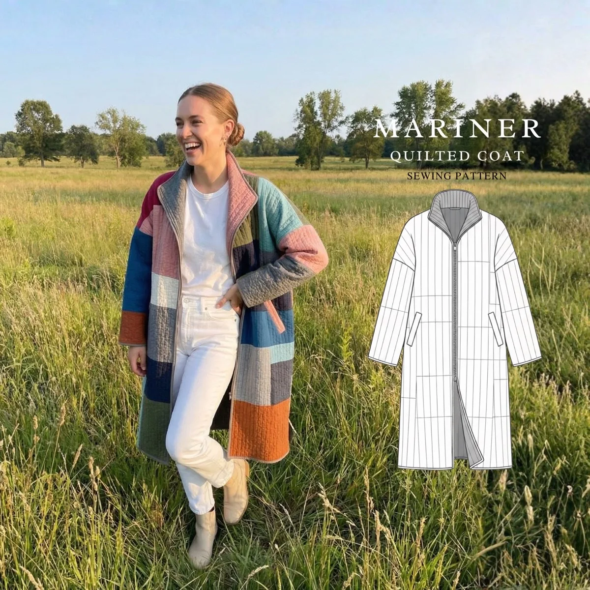 Mariner Quilt Coat view 8